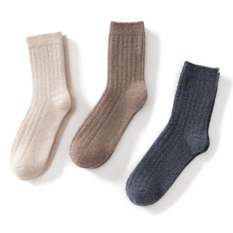 Calzini Corti 100% Cashmere Morbidi Traspiranti Caldi Casual Uomo Donna