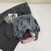 Denim Tote Bag Women Shoulder Bag Vintage Handbag