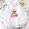 Funny Capybara Sweatshirt Cartoon Anime Hoodies Women Cute Anime Manga Hoody Long Sleeve Hoodies Female Sportwear Clothes Tops
