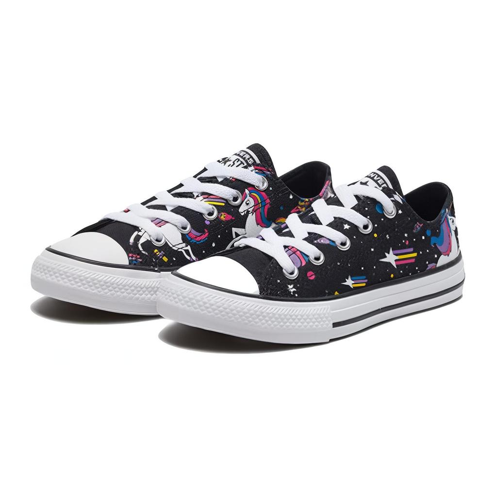 Converse Chuck Taylor All Star Abrasion Resistant Breathable Low Top Canvas Shoes Black 665474C