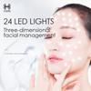 K SKIN Photon Rejuvenation Mask 24 LED Lights Red Blue Orange Triple Spectrum