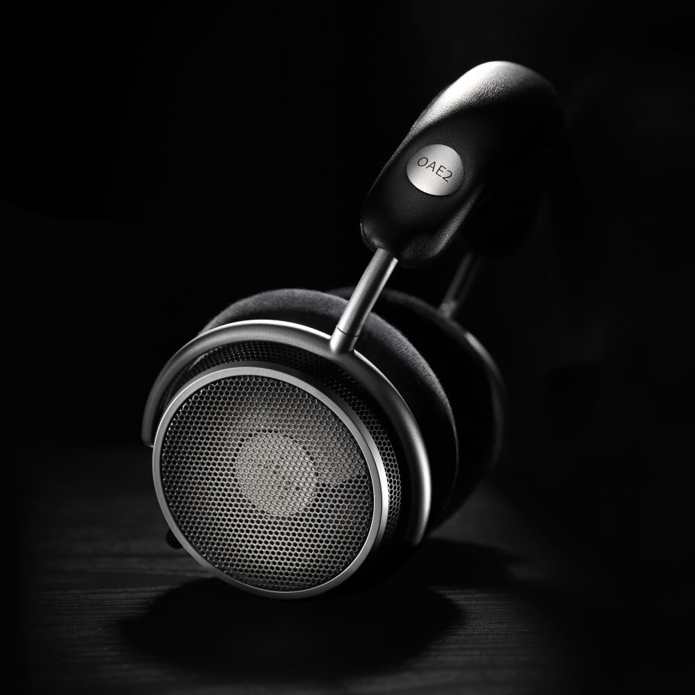 Grell Audio OAE2 [Open-back Monitor Headphones with FSFM Technology] 40mm Biocellulose Diaphragm, Natural Forward Sound Localization, 3.5mm 3-pole/4.4