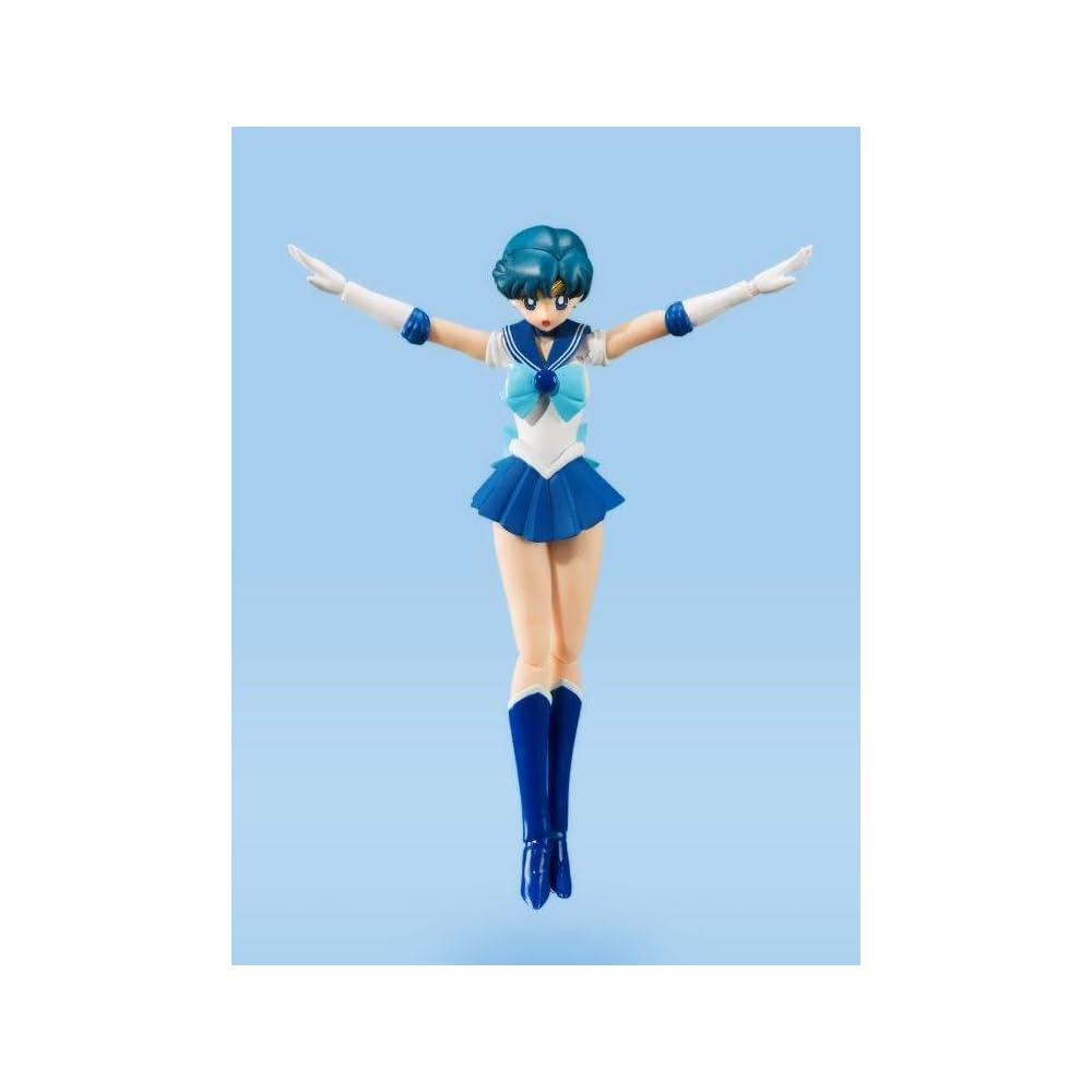 TAMASHII NATIONS S.H. Figuarts Sailor Moon Sailor Mercury Animation Color Edition 140mm PVC Action Figure