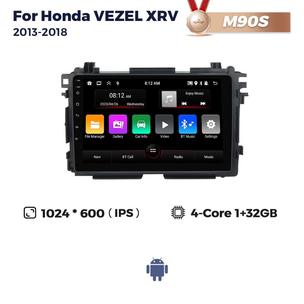 

Navifly Android 2 Din автомобильное радио для Honda HR-V HRV XRV Vezel 2013-2019 Мультимедийный стереоплеер GPS-навигация Беспроводная Carplay