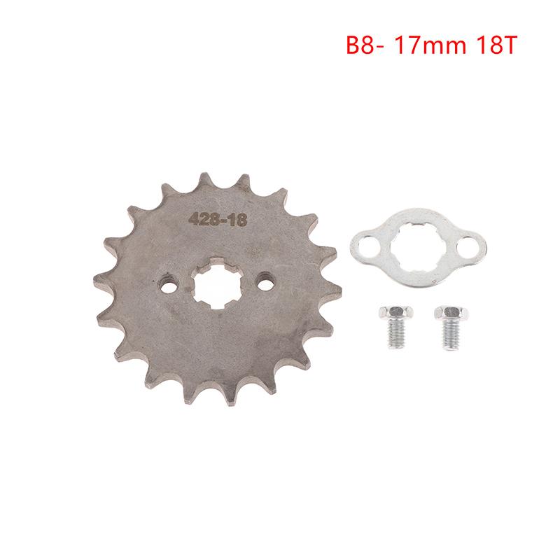 428# 17Mm /20Mm10 11 12 13 14 15 16 17 18 19T Teeth Front Engine Sprocket For Moto Bike Go Kart Atv Quad Motorcycle