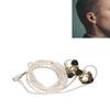 Resin Monitor Earphones Pure Copper   Unit Wired Headphone with   Connection Cable for   Drummer Musician