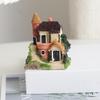 4pcs Miniature Fairy Garden Stone House, Resin Village House Fairy Garden Kits Figurines