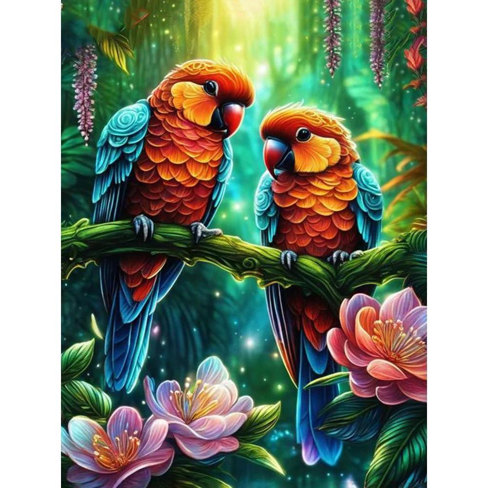 

DIY полная круглая алмазная живопись вышивка крестиком 3D милое животное закат цветок домашняя сцена декоративное искусство алмазная живопись 5d алмазная живопись Full Square 25X37.5CM