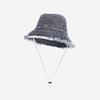 ALLINCOMPLETE Denim Bleaching Safari Hat Black