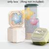 1 Stück Samt Ringbox Doppelringbox mit abnehmbarem Deckel 2 Fächer Achteck Ring Präsentationshalter Etui für Verlobung Hochzeit Heiratsantrag