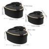 1Set Heart Shaped Gift Box Elegant Cardboard Box for Valentines Birthday Wedding Party Favor Treat Packaging Black