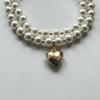 Women's Pearl Heart Shaped Necklace