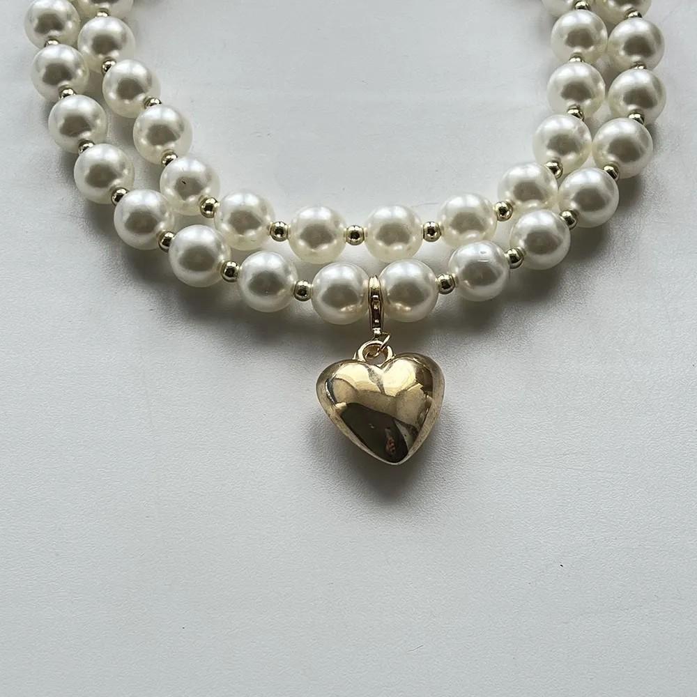 Women's Pearl Heart Shaped Necklace