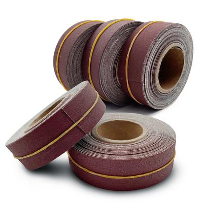 Papel abrasivo de 2 u 8 metros, rollo de tela esmeril estirable, papel de lija para carpintería, vidrio y metal, papel de lija para pulir madera, herramientas de pulido
