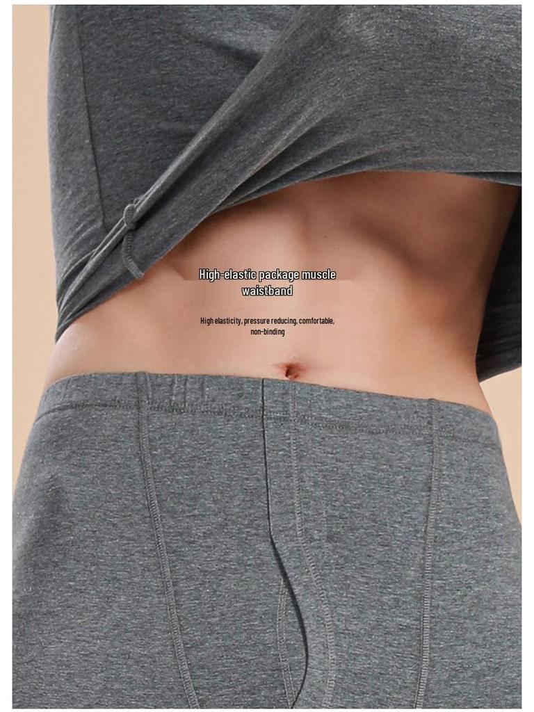 Men's Modal Slim-Fit Thin Warm Underwear Set - Knit Base Layer for Autumn, Winter, Spring