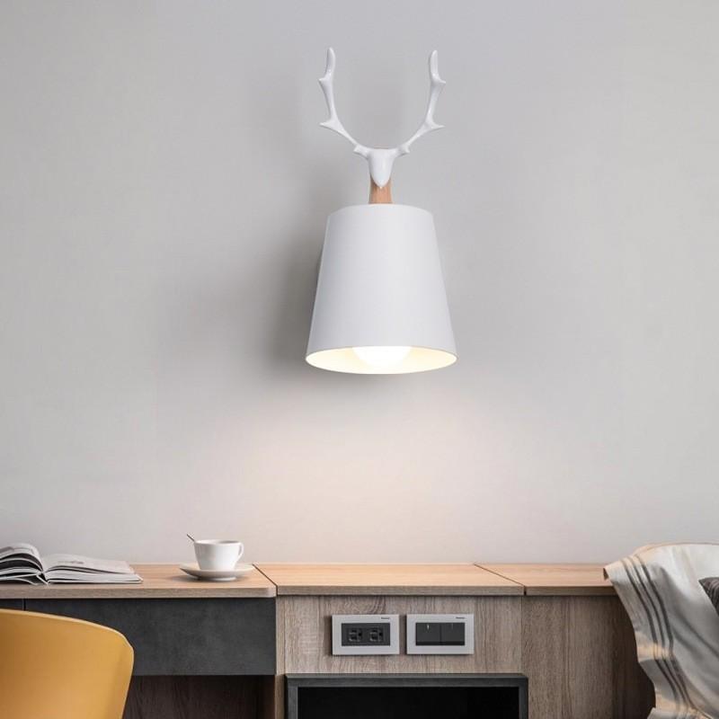 Modern Nordic Wall Lamp With Iron Shade For Home Hallway Balcony Lighting