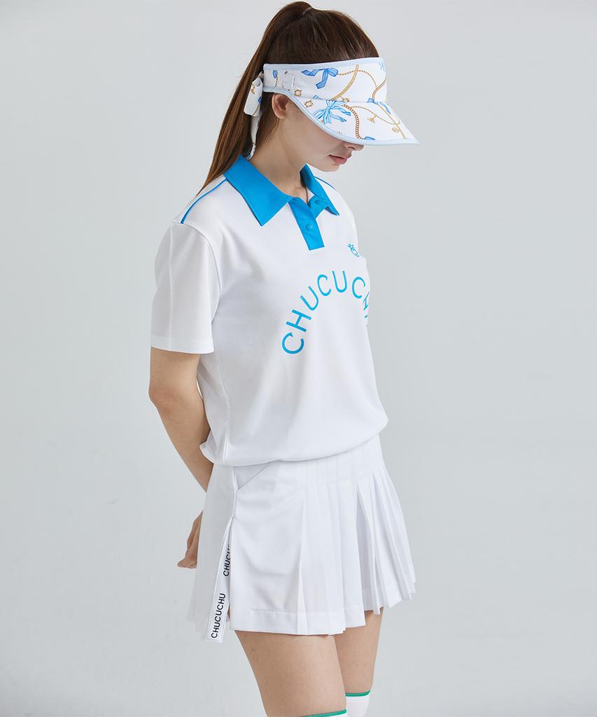Chuku Chu Paper Slit Pleated Skirt (White) Cbfss-Sk003W