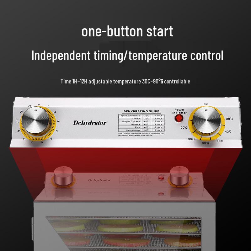 Compact Multifunctional Food Dehydrator for Fruits, Vegetables, Snacks, and Jerky