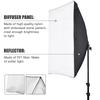 Studio Photography Softbox Kit with 50x70cm Softbox * 2 + 2M Metal Tripod Stand * 2 for Live Streaming Portrait Product Photo Video