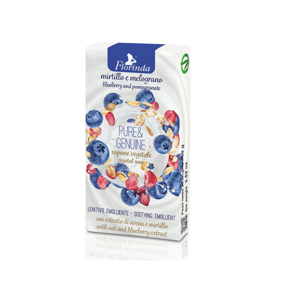 

Твердое мыло Florinda Pure & Genuine Черника и Гранат 100гр