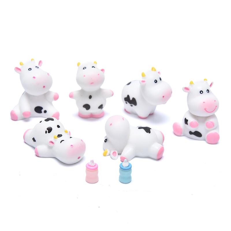 Mini Statue Cow Milk Bottle Micro Landscape Ornaments New Year Home De MJ Mini Statue Cow Milk Bottle Micro Landscape Ornaments New Year Home De MJ