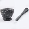 Garlic Masher Bowl Mashing Household Crushing Jar Mortar Pestle Kitchen Gadget