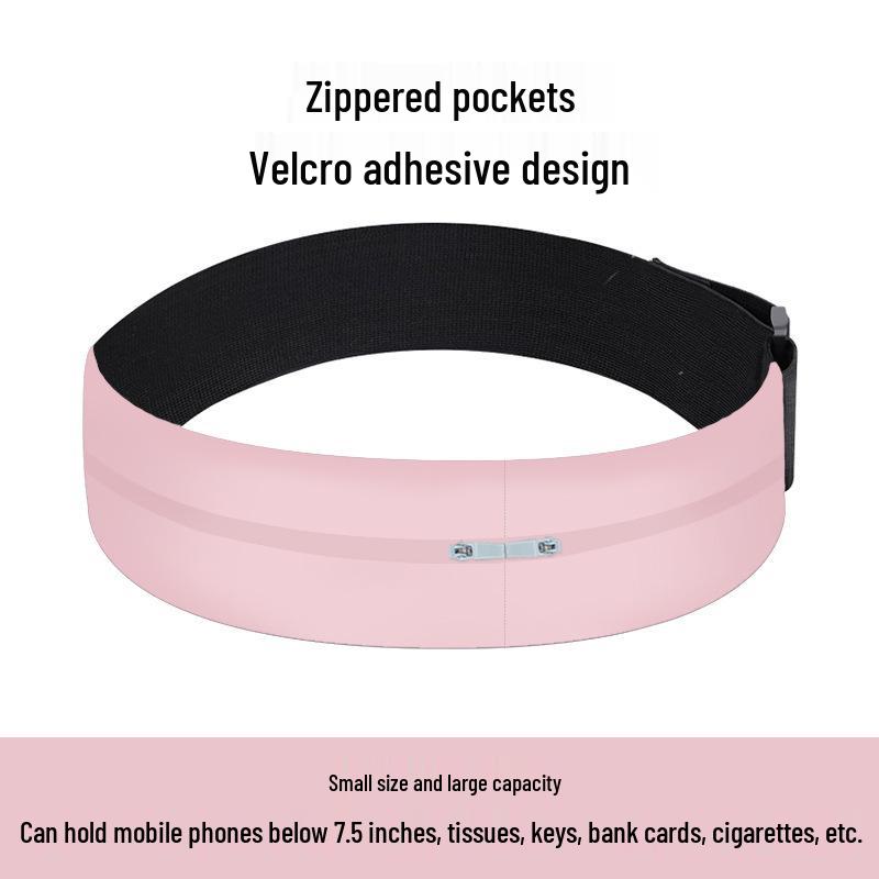 

Унисекс Тонкая Невидимая Поясная Сумка для Бега, Фитнеса, Марафона, Пеших Прогулок - Карман для Телефона Спортивный Пояс