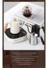 Caffettiera pour-over in acciaio inossidabile 304 con manico in legno e beccuccio lungo e sottile - Regalo per la preparazione del caffè filtro domestico/commerciale