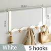 Wave Shape Hook Behind The Door No Punching Required Iron Raw Wood Hanging Clothes Hook Bedroom Wall Storage Clothes Hanger