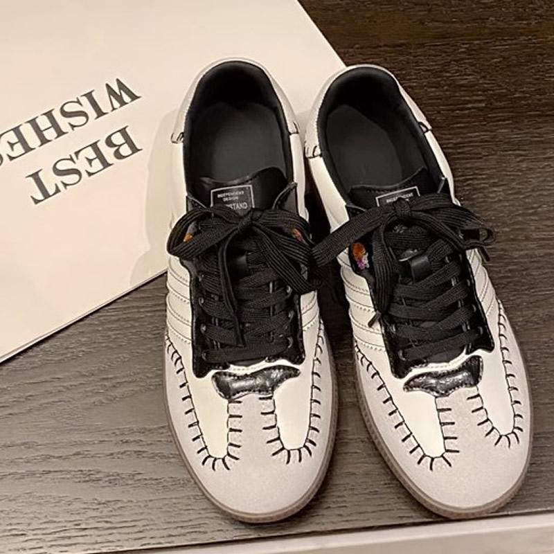 

New 2025 Soft Leather Embroidered Women s Dequan Shoes Thick Bottom Versatile Sports Casual Shoes Rubber Sole Summer Footwear 40 чорний