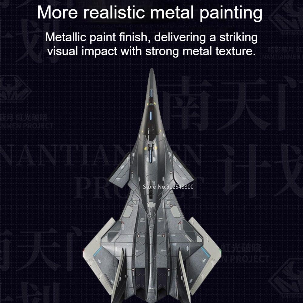 Scale 1:50 1:144 Baidi Aerospace Fighter Toy Model Car Zinc Alloy Body Movable Parts High Simulation Aircraft Desk Decoration