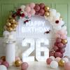 2pcs/set 91.5cm Large Light-Up Number 26 Marquee Sign,Glowing Decor,Photo Booth Prop for 26th Birthday,62th Anniversary,Graduation Holiday Party Decor