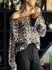 Chic Grey Leopard Print Top - Stylish & Unique Spring/Summer Fashion