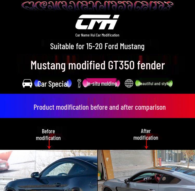 15-23 Mustang GT350 Modified Aluminum Alloy Metal Fender