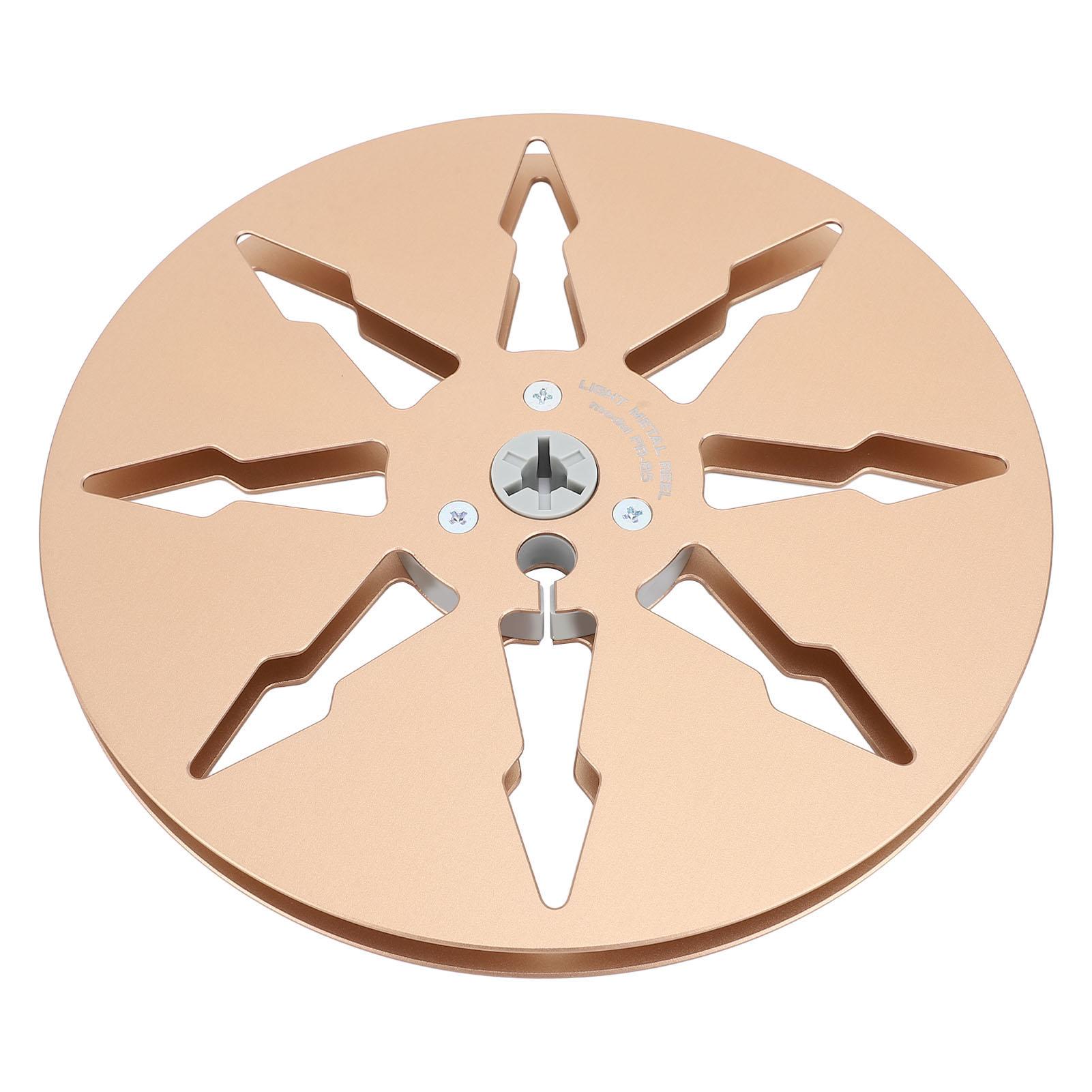 

14 7-дюймовая пустая катушка с лентой, 8 отверстий, алюминиевый сплав, открытая катушка, пустая катушка для катушки на катушку золотой