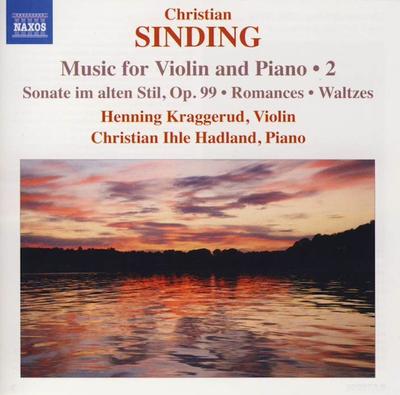 CD HENNING KRAGGERUD - Sinding: Works for Violin and Piano 8572255 NAXOS 2009 Hong Kong ObiClassical Used