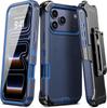 Heavy Duty Hybrid 3IN1 Ott Defender Case For iPhone 17 16 15 14 Plus 13 12 Pro Max Air 17e 16e Shockproof PC Cover With Clip