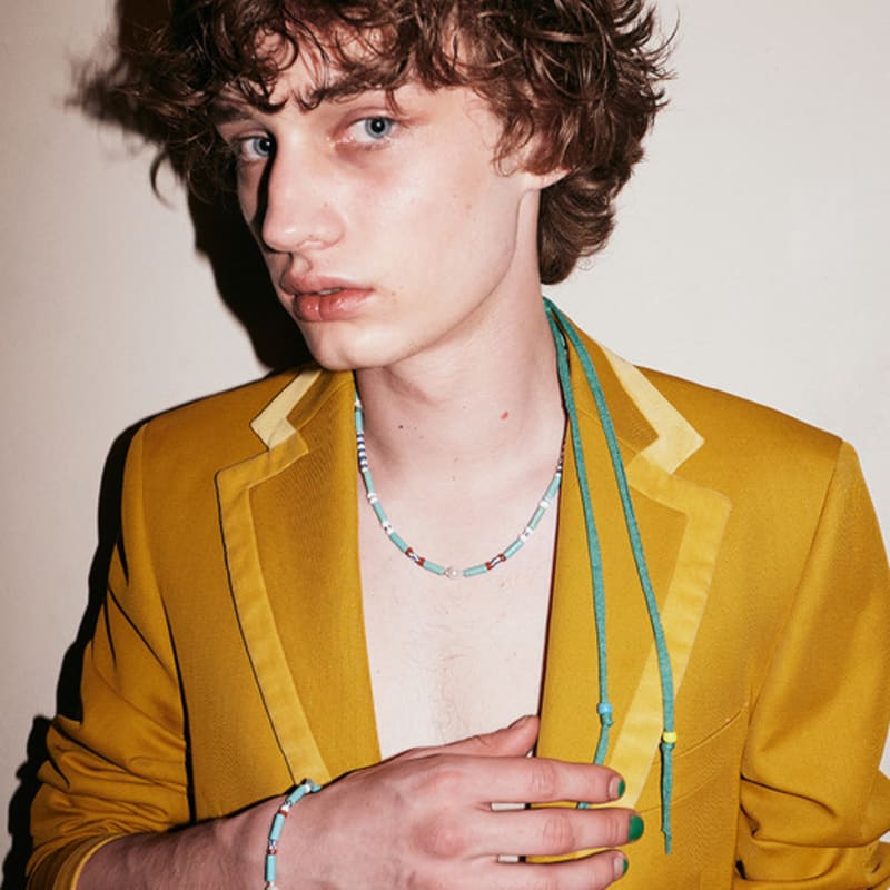 AVECTHING BLUE SUGAR_NECKLACE_W/STRIP