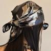 HOT Luxury Bandana Soft Neckerchief Hijab Hair Scarves Bandana Neck Kerchief Y2K Hair Shawl Wrap Hair Bands Ribbon Headband