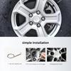 CXVSUD1 4PCS ABS Electroplated Car Wheel Center Hub Caps for Jeep Renegade Wrangler JK Grand Cherokee Compass Patriot Auto Accessories