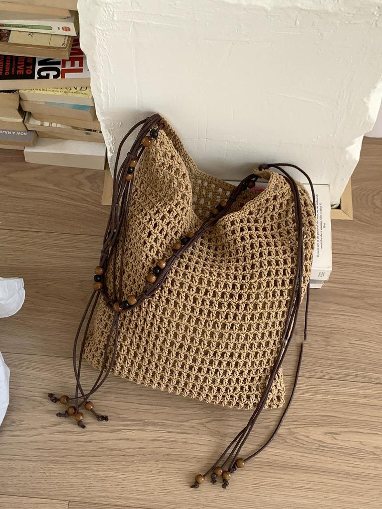 Casual Versatile Oblique Span Straw Weaving Spring and Summer New Shoulder Bag Simple Oblique Span Bag Retro