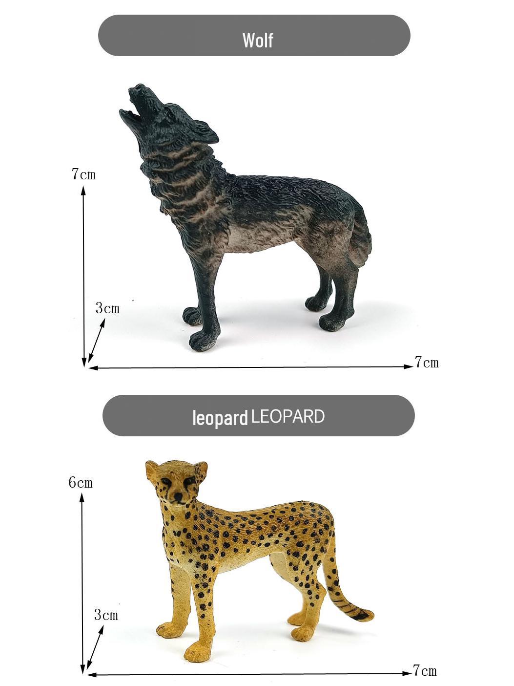 

Мини-игрушки диких животных Африки - Модель льва и тигра Детский подарок