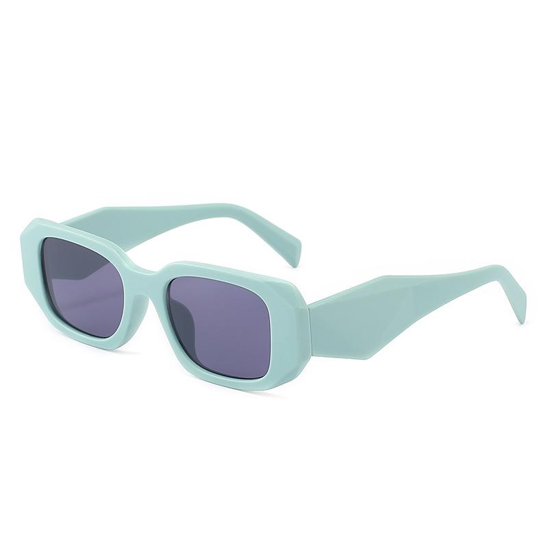 Unisex Trendy Square Frame Sunglasses - European & American Style, Model 21009