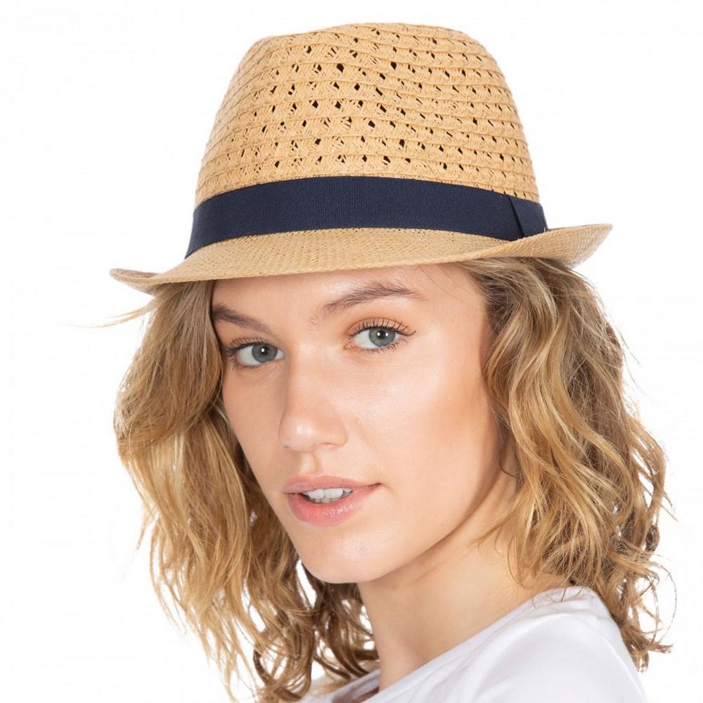 Womens/Ladies Trilby Straw Hat