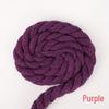 8mm Three-Strand Colored Cotton Rope for DIY Decor and Drawstring Accessories