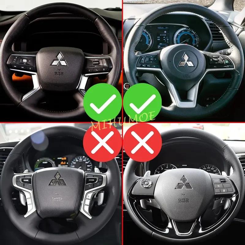 For 2022 2023 2024 Mitsubishi Outlander PHEV Interior Steering Wheel Paddle Shifter Extension Trims Accessories Red