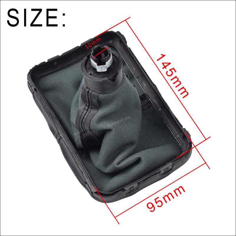 Für VW Käfer 1998 1999 2000 2001 2002 2003 2004 2005 2006 2007 2008 2009 2010 Neuer 5-Gang-Schalthebel Schaltknauf Ledermanschette