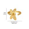 Fashion Design Sense Gold-plated Diamond Butterfly Love Open Copper Ring Women's Fashion Versatile Ring Hand Jewelry