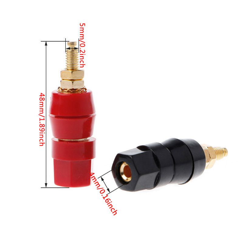 Amplifier Speaker Terminal Binding Post Wiring Terminal Connector Subwoofer Banana Plug Adapter for DIY Home Car Stereo