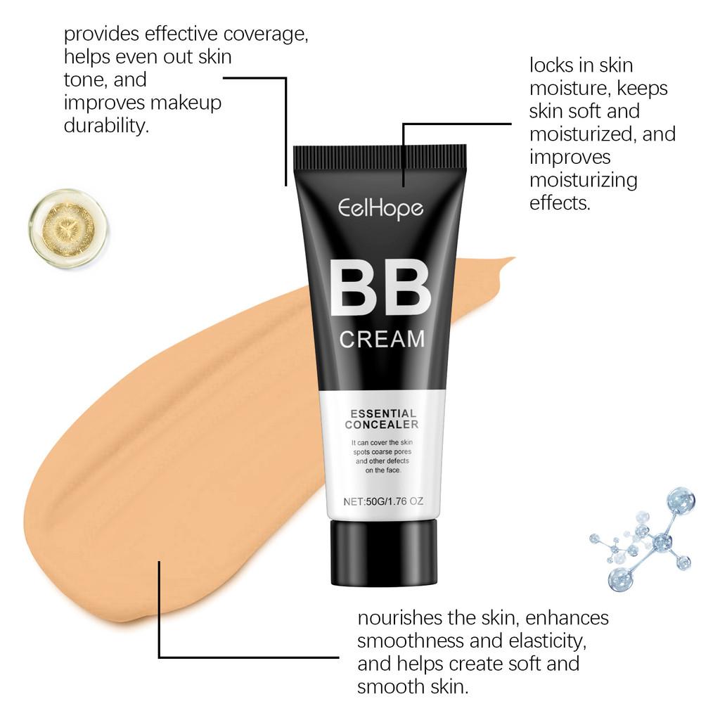Eelhope Bb Cream Series Lightweight Oil Control Flawless Skin Brightening Daily Moisturizer 50g Natural Medium And Wheat Shades Available